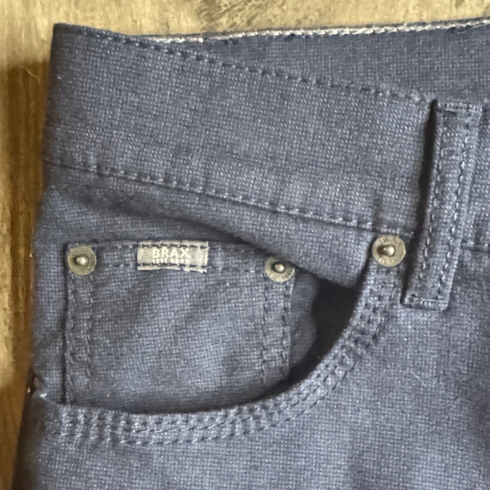 Brax Cooper Fancy Navy Pants View 5